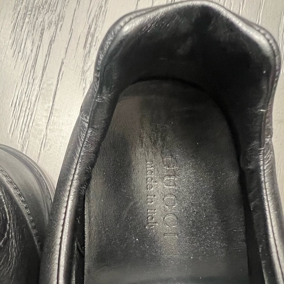 Gucci cloth sneakers with leather trim. Gucci size 10.5. - Picture 3 of 6